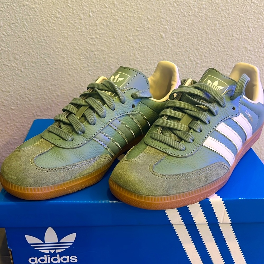 Green Adidas Samba